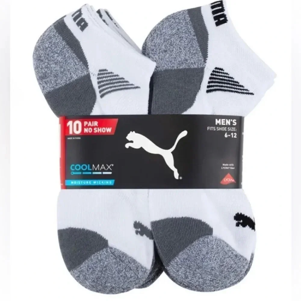 Men’s Puma socks 10 Pk white